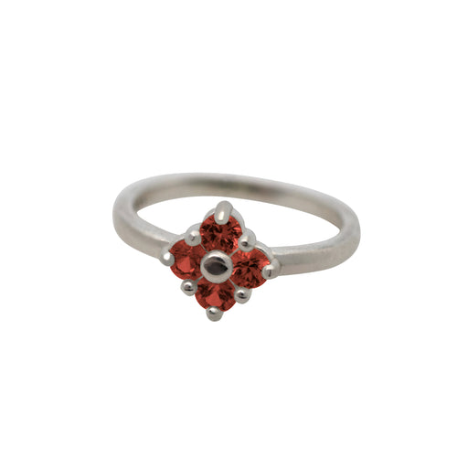 Lucky-Clover-Ring-Garnet-sterling-silver