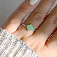 Load image into Gallery viewer, Lucky Ring sterling silver chrysoprase
